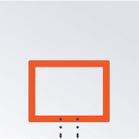 Jaypro 850RB-BB Backboard - 72" Steel with Target - Rectangle (Outdoor)