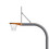 Jaypro 996-PERF-FR Basketball System - Gooseneck (4-1/2" Pole with 4' Offset) - 72" Perforated Steel Board - Flex Rim Goal