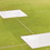 Jaypro AFC-BC3 Baseball Tarp with Ground Stakes (10' Square - 6 oz. Polyethylene) (3 Base) (White or Silver - Reversible), Price/Each