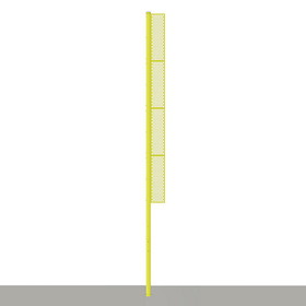 Jaypro BBFP-30 Foul Poles - Professional (30') - Baseball (Semi-Permanent) (Yellow)