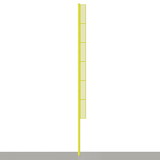 Jaypro BBFP-40SM Foul Poles - Professional (40') - Baseball Surface Mount) (Yellow)