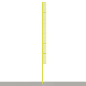 Jaypro BBFP-40 Foul Poles - Professional (40') - Baseball (Semi-Permanent) (Yellow)