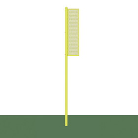 Jaypro BBSBFP-15 Foul Poles - Collegiate (15') - Baseball/Softball (Semi-Permanent) (Yellow)