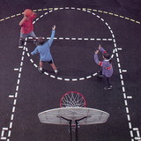 Jaypro BCS-1 Basketball Court - Stencil (Regulation Size)