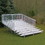 Jaypro BLCH-10GR Bleacher - 15' (10 Row - Single Foot Plank with Guard Rail) - Enclosed, Price/Each