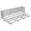 Jaypro BLCH-521GR Bleacher - 21' (5 Row - Single Foot Plank with Guard Rail) - Enclosed, Price/Each