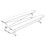 Jaypro BLDP-275TRG Bleacher - 7-1/2' (2 Row - Double Foot Plank) - Tip & Roll, Price/Each