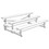 Jaypro BLDP-375TRG Bleacher - 7-1/2' (3 Row - Double Foot Plank) - Tip & Roll, Price/Each