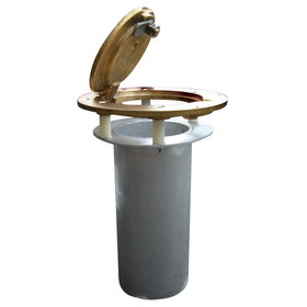 Jaypro BSO-2G Floor Sleeves with Brass Cover (2-3/8" Upright)