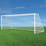 Jaypro CC24S Soccer Goals - Classic Club Round Goal (8'H x 24'W x 4'B x 9'D) - NFHS Compliant