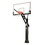 Jaypro CV664A Basketball System - Titan&#153; Adjustable Series (6"x 6" Pole with 4' Offset) - 72" Tempered Glass Backboard, Playground Goal, and Edge/Protector Padding, Price/Each