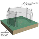 Jaypro DCHS-35NET Discus Cage - Replacement Cage Net (1-7/8