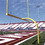 Jaypro FBGP-820YW Football Goal Posts - 6-5/8 in. Pole | 8 ft. Offset | 20 ft. Uprights | 23 ft.-4 in. Wide [HS] | Semi-Perm - Max-1&#153;