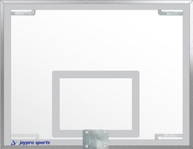 Jaypro GBRUB-54 Backboard - Unbreakable Glass - Rectangular (54"W x 42"H) - NCAA, NFHS Compliant