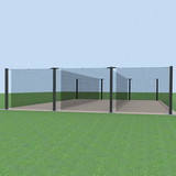 Jaypro MPCTF-55A Batting Tunnel Frame - Mega Outdoor - (55') - Stackable Tunnel Kit