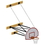 Jaypro N68FB Basketball Backstop - Wall-Mounted - Shooting Station - 3-Point Fan Backboard (6'-8' Wall Offset), Price/Each