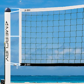 Jaypro OBVN-1 Beach Volleyball Replacement Net (4" Sq. - #36 Nylon Netting) - Mercury&#153; Professional Beach Size (28'L x 39"H) (Black)