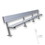 Jaypro PB-10SM Player Bench with Seat Back - 21' - Surface Mount, Price/Each