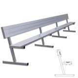 Jaypro PB-10 Player Bench with Seat Back - 21' - Portable