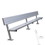 Jaypro PB-20SM Player Bench with Seat Back - 15' - Surface Mount, Price/Each