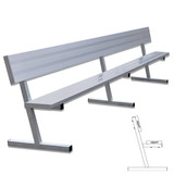 Jaypro PB-20 Player Bench with Seat Back - 15' - Portable