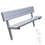 Jaypro PB-80PI Player Bench with Seat Back - 7-1/2' - In-Ground, Price/Each