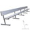 Jaypro PB-90 Player Bench with Seat Back - 27' - Portable, Price/Each