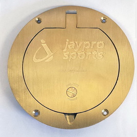 Jaypro PVB-711 Floor Sleeve Replacement Brass Cover Plate (7-1/2")