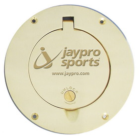 Jaypro PVB-85CVR Floor Sleeve Replacement Brass Cover Plate (8-1/2")