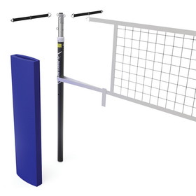 Jaypro PVBC-150 Hybrid Steel Volleyball Net Center Upright System (3-1/2" Floor Sleeve) - NFHS, NCAA, USVBA Compliant