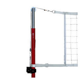 Jaypro PVBC-300 Hybrid Steel Volleyball Net Center Upright System (3" Floor Sleeve) - NFHS, NCAA, USVBA Compliant