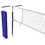 Jaypro PVBC-450 FeatherLite&#153; Volleyball Net Center Upright System (3" Floor Sleeve) - NFHS, NCAA, USVBA Compliant