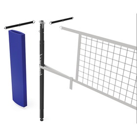 Jaypro PVBC-900 Carbon Ultralite&#153; Volleyball Net Center Upright System (3-1/2" Floor Sleeve) - NFHS, NCAA, USVBA Compliant
