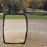 Jaypro SBPE-77N Pitcher's Screen Replacement Net (7' x 7') - Softball (Black)