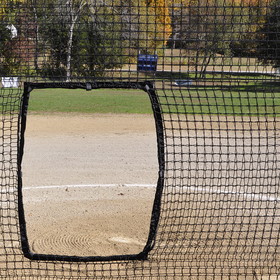 Jaypro SBPE-77N Pitcher's Screen Replacement Net (7' x 7') - Softball (Black)