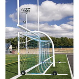 Jaypro SGP-600AXPKG Soccer Goals - Nova™ Premier Adjustable Goal Package (8'H x 24'W x 4'B x 10'D) - NCAA, NFHS, FIFA, and ASTM Compliant (White)