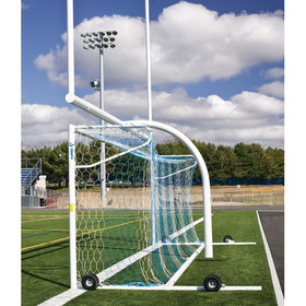 Jaypro SGP-600AXPKG Soccer Goals - Nova&#153; Premier Adjustable Goal Package (8'H x 24'W x 4'B x 10'D) - NCAA, NFHS, FIFA, and ASTM Compliant (White)