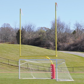 Jaypro SGP-600AX Soccer Goals - Nova&#153; Premier Adjustable Goal (8'H x 24'W x 4'B x 10'D) - NCAA, NFHS, FIFA, and ASTM Compliant (White)
