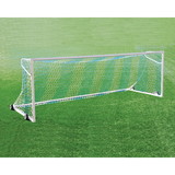 Jaypro SGP-600PKGBLK Soccer Goals - Nova™ Premier Goal Package (8'H x 24'W x 4'B x 10'D) - ASTM Compliant - White / Black