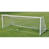 Jaypro SGP-760PKGDX Soccer Goals - Classic Official Square Goal Deluxe Package (8'H x 24'W x 4'B x 10'D) - NFHS, NCAA, FIFA Compliant