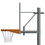 Jaypro SPA4-FABT-DR Basketball System - Straight Post (4-1/2" Pole with 4' Offset) - 36" Aluminum Fan Backboard - Double Rim, Price/Each