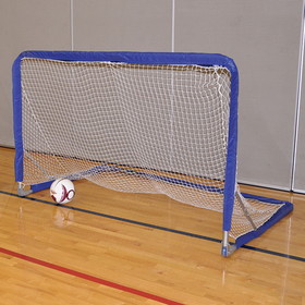 Jaypro STG-46N Replacement Net - Soccer Training Goal - Large - Goal Runner&#153; (4'H x 6'W) (White with Blue Sleeve)