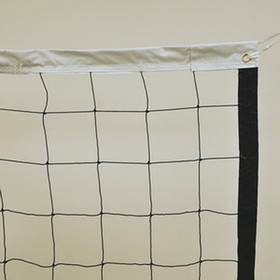 Jaypro VBD-3 Volleyball Replacement Net with Steel Cable (2.5mm Poly Mesh) (32'L x 36"H) (Black)