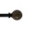 Jeco 6CR-B01 Tom Adjustable Single Curtain Rod 28" to 48"-Black
