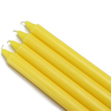 Jeco 10 Inch Yellow Straight Taper Candles (1 Dozen)
