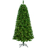 Jeco CH-CT78 7ft. Prelit Christmas tree with Metal Stand