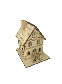 Jeco CHD-ID090 Plywood Small House with Lights