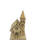 Jeco CHD-ID091 Plywood Small House with Lights