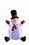8 FT Snowman with Rotating Light