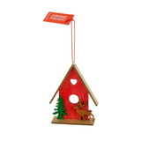 Jeco Christmas Hanging Wooden House Ornament